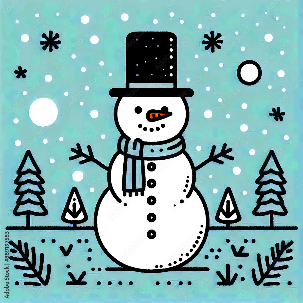snowman illustration snowman illustration