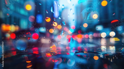 Abstract Urban Environment with Blurred Lights © Seyyar