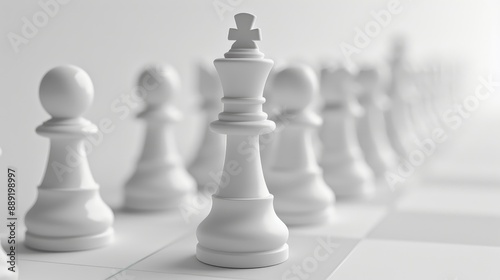 Abstract white background business strategy