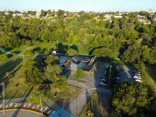 Drone’s Eye View of El Parque del Kempes Skatepark, Córdoba, Argentina