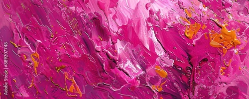 Abstract painting with vibrant colors and a textured surface