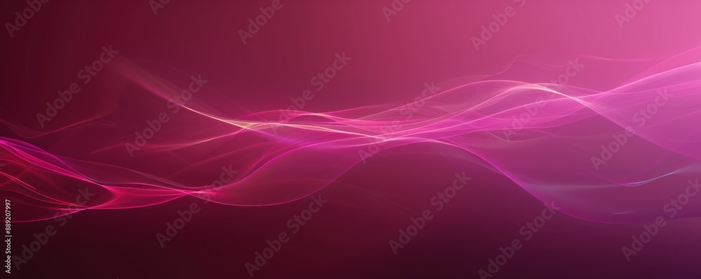 Pink purple gradient background with flowing light pink and yellow wave pattern