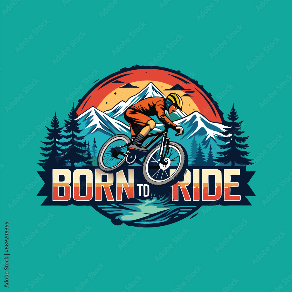 Born to Ride tshirt design illustration Born to Ride tshirt design illustration