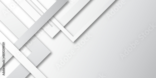 Abstract background with lines White background with diamond and triangle shapes layered in modern abstract pattern design Space design concept Suit for business, corporate, institution presentation.	