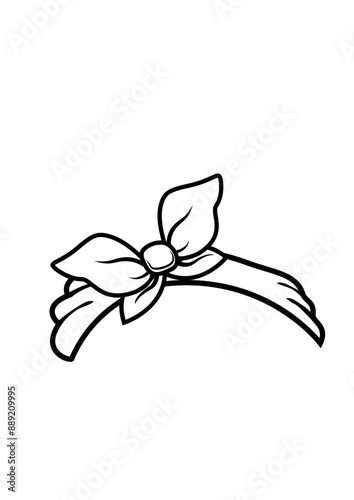 Band | Fashion | Mom Fashion | Bow Tie | Woman Fashion | Hair Bow | Cute Bandana | Head Band | Original Illustration | Vector and Clipart | Cutfile and Stencil