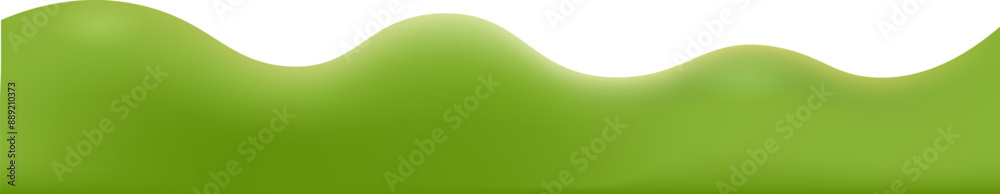 3d realistic cartoon green hills isolated on transparent background. Summer wide landscape design element with green grass. Minimal nature green composition with green fileds. Vector illustration. 3d realistic cartoon green hills isolated on transparent background. Summer wide landscape design element with green grass. Minimal nature green composition with green fileds. Vector illustration.