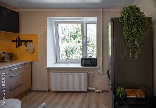 Modern kitchen interior. Real estate photography.
