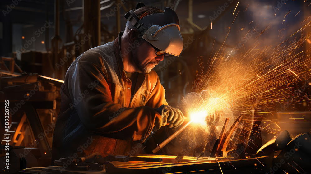 Master Welder in Action: Precision and Spark Master Welder in Action: Precision and Spark