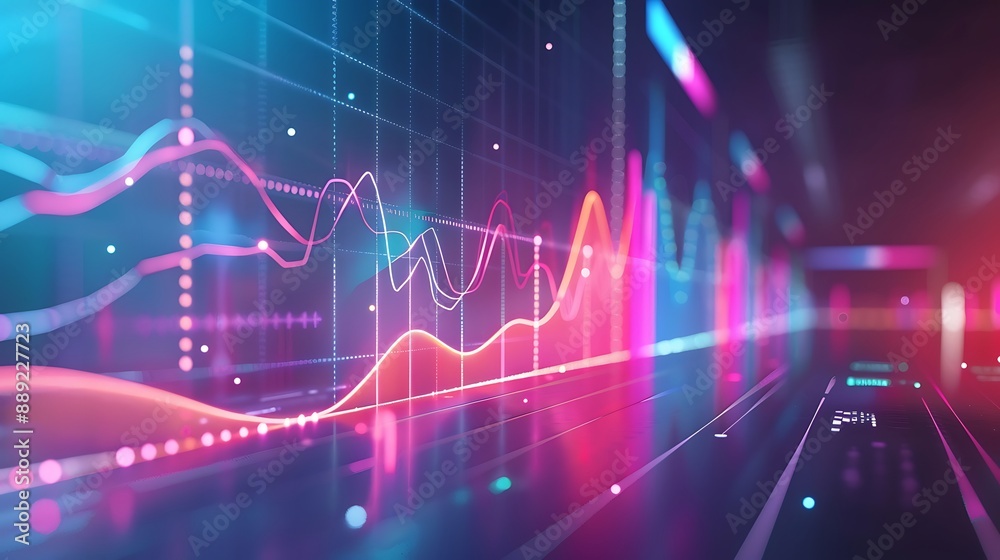 Clean and modern side view of a bold marketing graph, conveying essential information effectively. Clean and modern side view of a bold marketing graph, conveying essential information effectively.