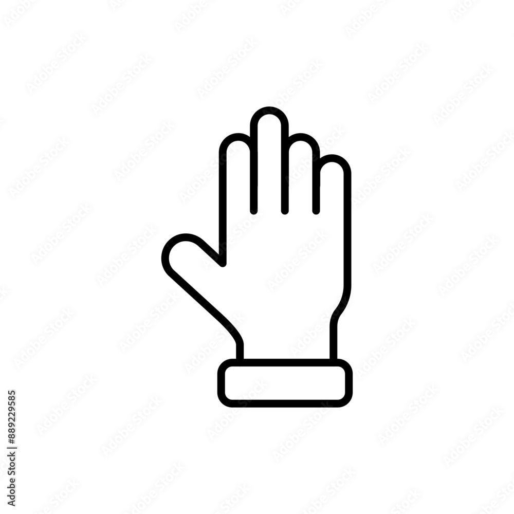 Marching band gloves outline icons, minimalist vector illustration ,simple transparent graphic element .Isolated on white background Marching band gloves outline icons, minimalist vector illustration ,simple transparent graphic element .Isolated on white background