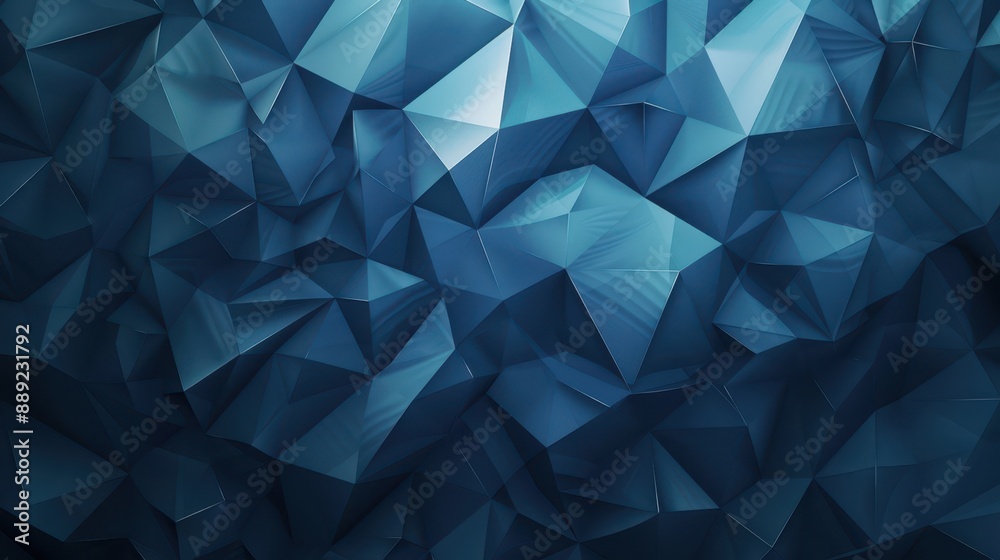Geometric abstract background with sharp, faceted shapes in varying shades of blue. The modern and edgy design creates a sense of depth and complexity. Geometric abstract background with sharp, faceted shapes in varying shades of blue. The modern and edgy design creates a sense of depth and complexity.