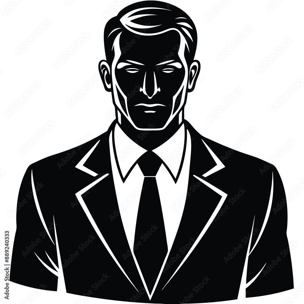 Businessman cartoon vector, isolated on a white background Businessman cartoon vector, isolated on a white background