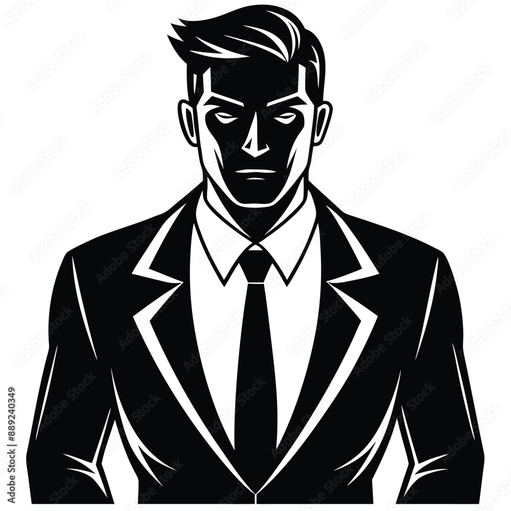 Businessman cartoon vector, isolated on a white background Businessman cartoon vector, isolated on a white background