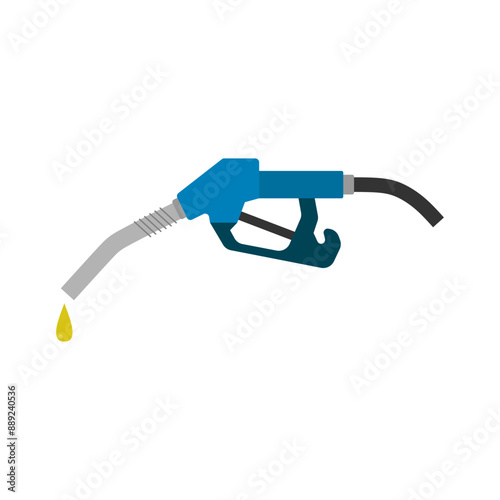 fueling nozzle gasoline vector illustration isolated on white background, diesel, gas isolated on transparent background. Art design petroleum fuel pump. Petrol station sign