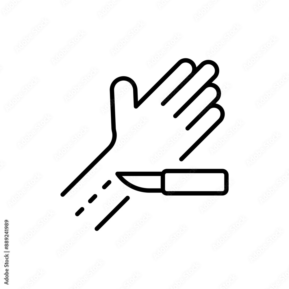 Hand Surgery outline icons, minimalist vector illustration ,simple transparent graphic element .Isolated on white background Hand Surgery outline icons, minimalist vector illustration ,simple transparent graphic element .Isolated on white background