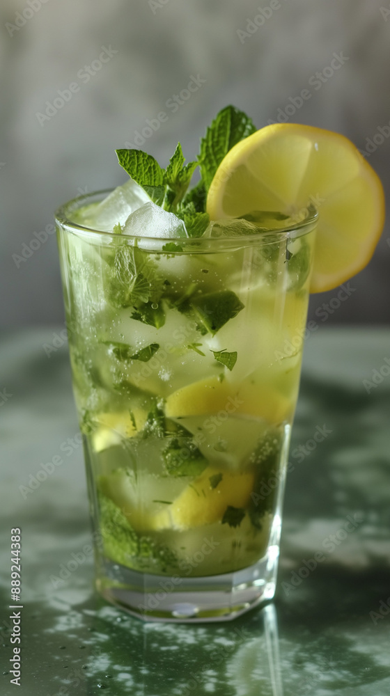 cocktail with lime cocktail with lime