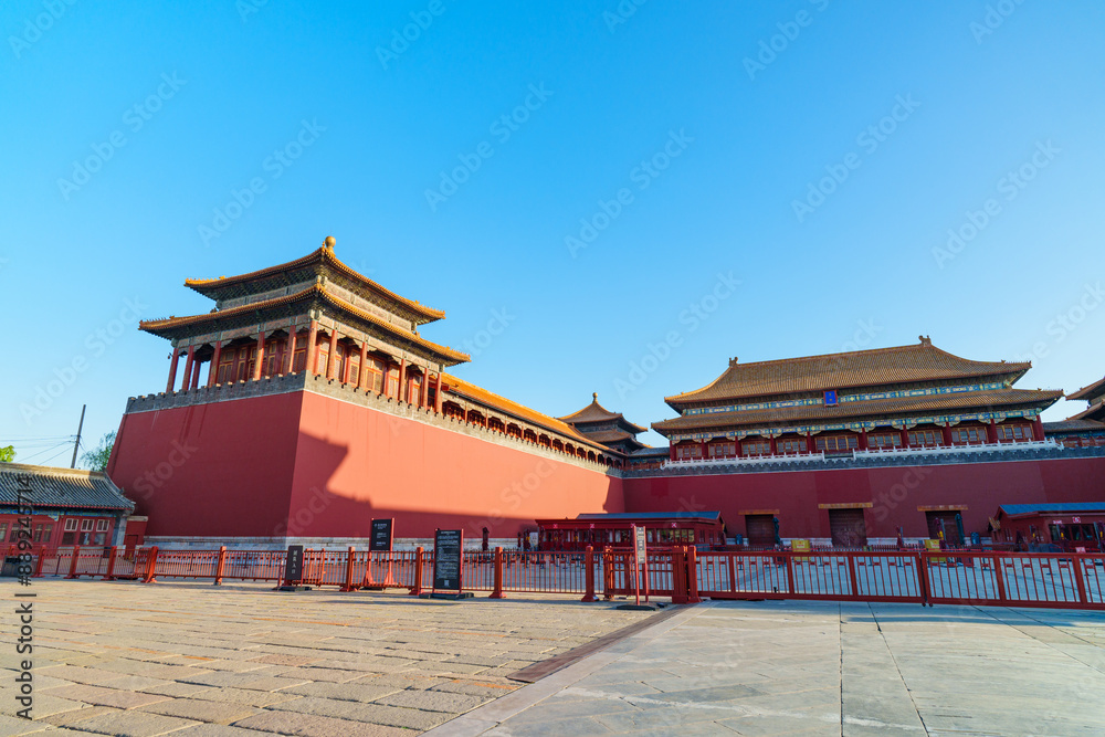 Fototapeta premium Yanchi Tower and square in Forbidden City