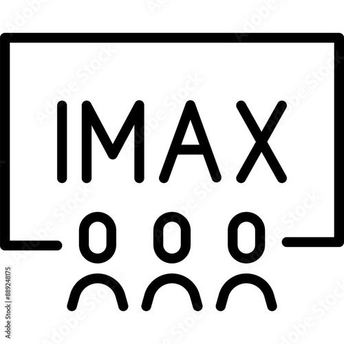 Imax Movie Theater Scene, Cinema Icon