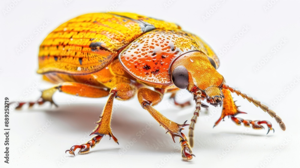 Naklejka premium Grapevine Beetle full body clearly photo on white background