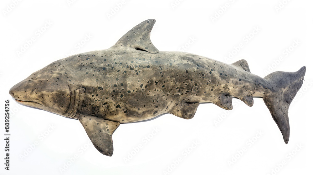 Fototapeta premium Greenland Shark full body on white background