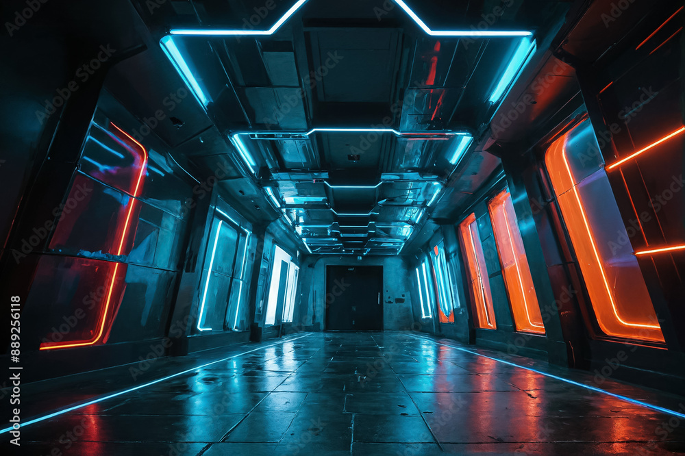 Abstract Neon Architecture Abstract Neon Architecture