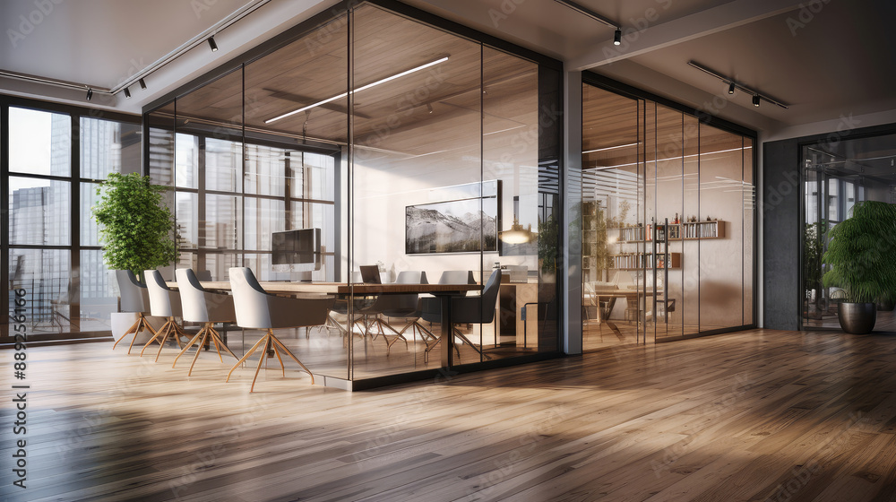 Modern Office Space with Elegant Interior Design Modern Office Space with Elegant Interior Design