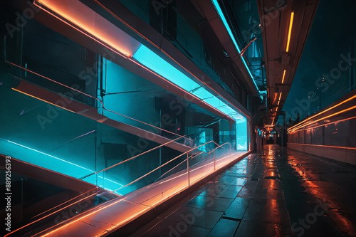 Abstract Neon Architecture photo