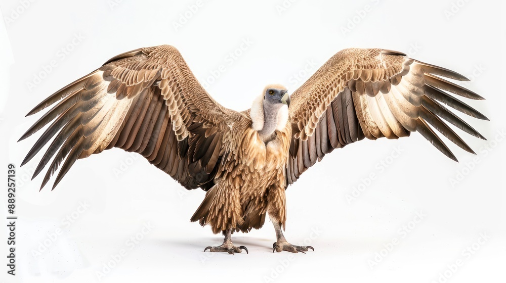 Griffon Vulture full body on white background Griffon Vulture full body on white background