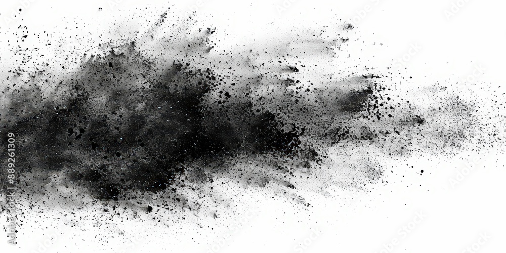 Black Powder Explosion Abstract Background Black Powder Explosion Abstract Background