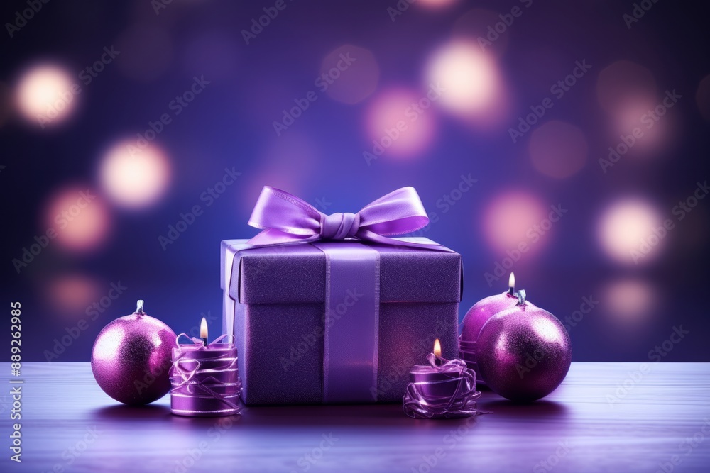 realistic technologic purple background for christmas realistic technologic purple background for christmas