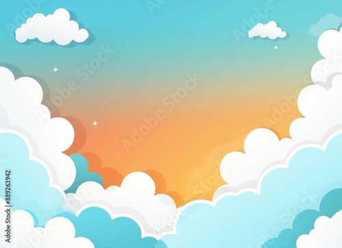 Colorful summer background illustration with abstract colors