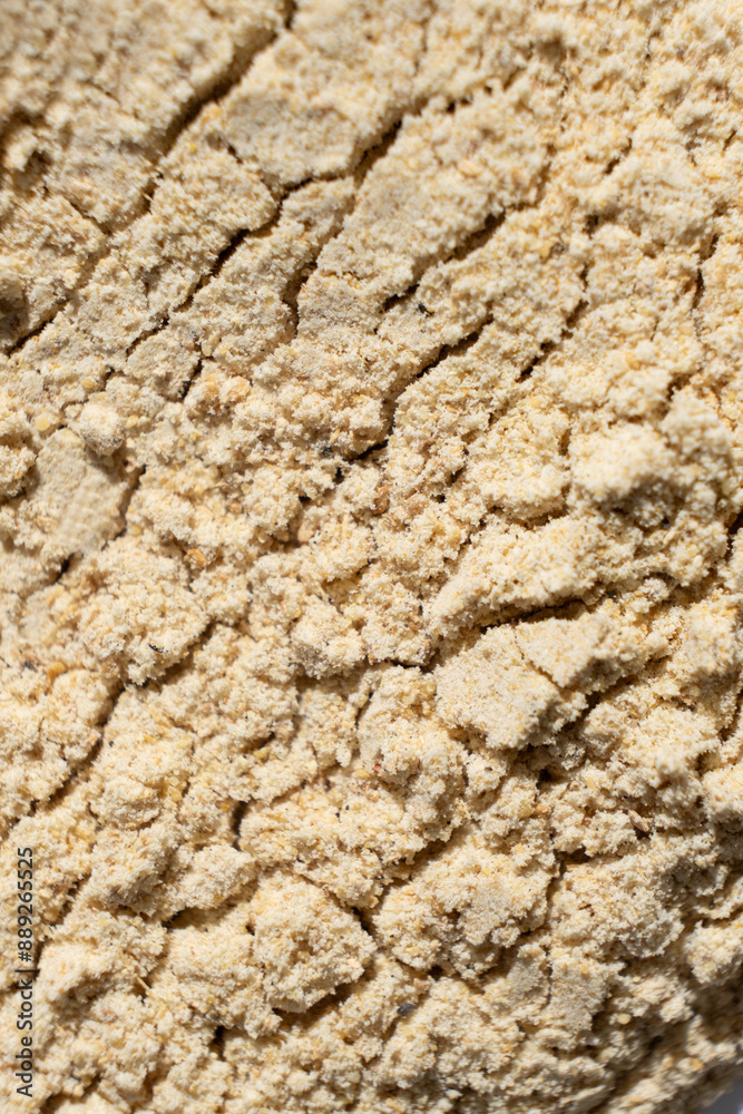 Abstract beige ground ginger background. Creativity in cooking. Abstract beige ground ginger background. Creativity in cooking.