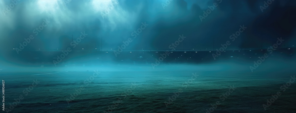 Fototapeta premium Enigmatic Seascape under a Moonlit Sky