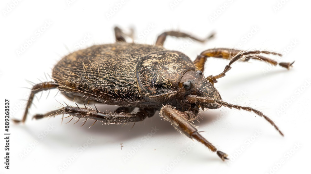 Groundhog Tick full body on white background Groundhog Tick full body on white background