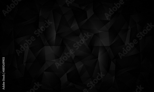 elegant 3d black polygon pattern background