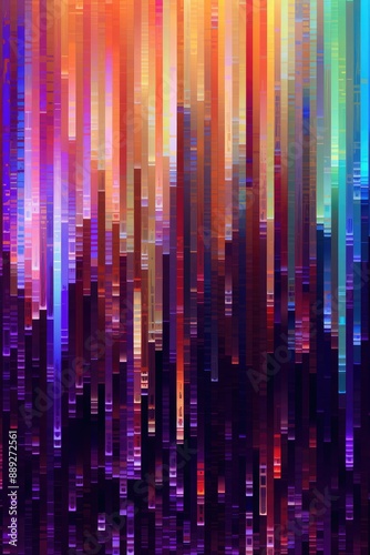 Vibrant Neon Abstract Cityscape © evening_tao