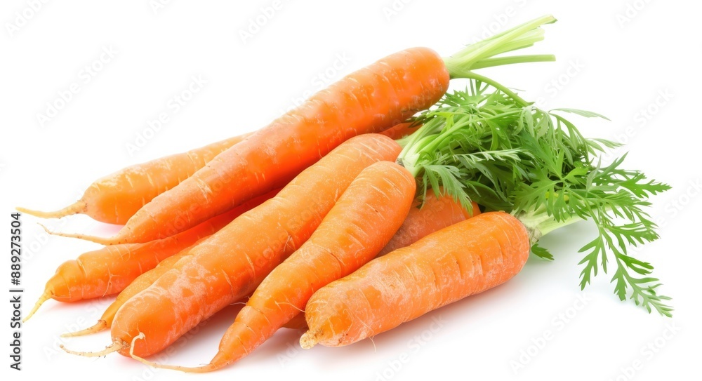 Orange Vegetable. Fresh Carrots Bunch, Organic Healthy Food Concept Orange Vegetable. Fresh Carrots Bunch, Organic Healthy Food Concept
