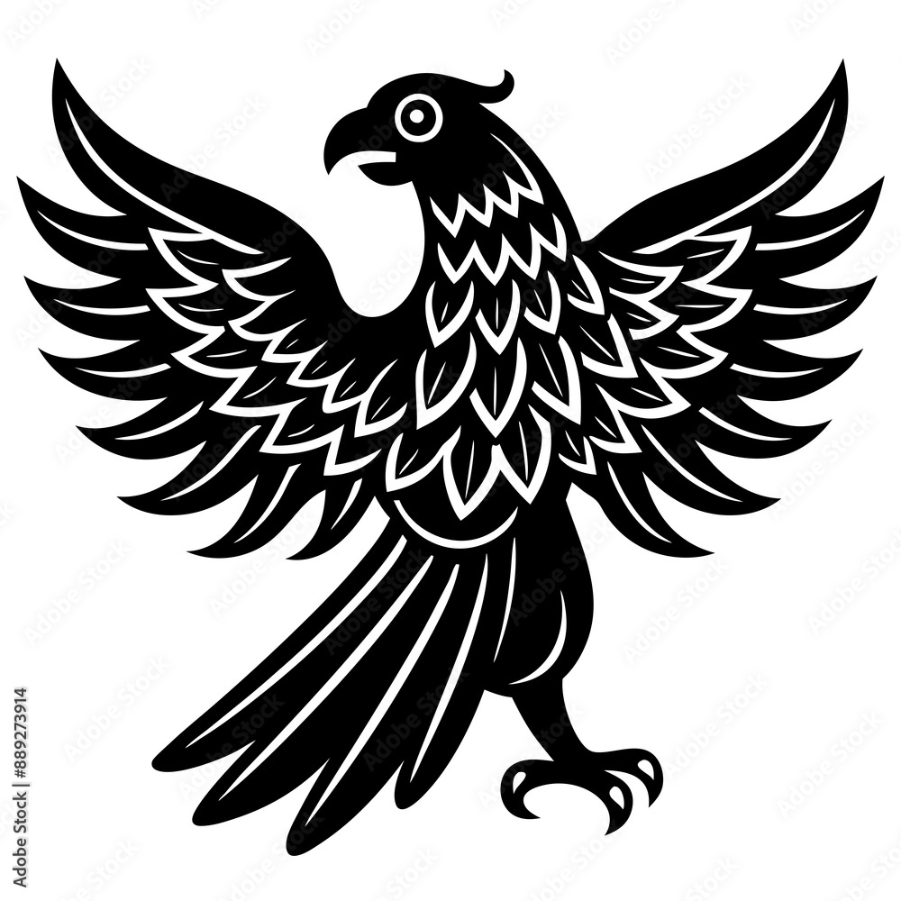 Fototapeta premium eagle with wings