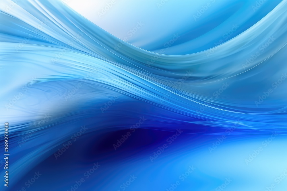 Serene Abstract Blue Waves Serene Abstract Blue Waves