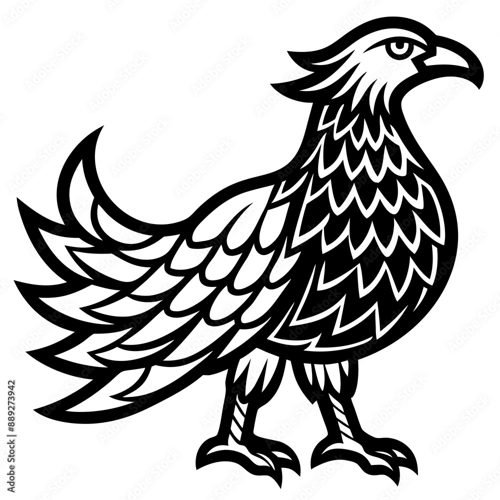 Fototapeta premium eagle with wings