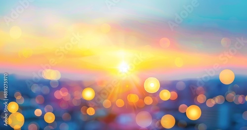 An abstract blurred gradient background with pinks and yellows that glows beautifully