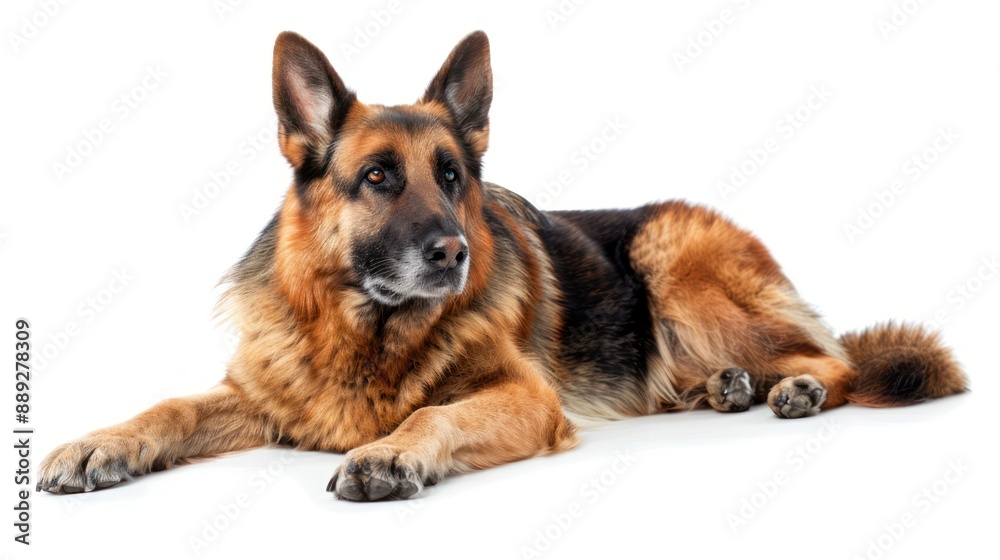 King Shepherd full body on white background King Shepherd full body on white background