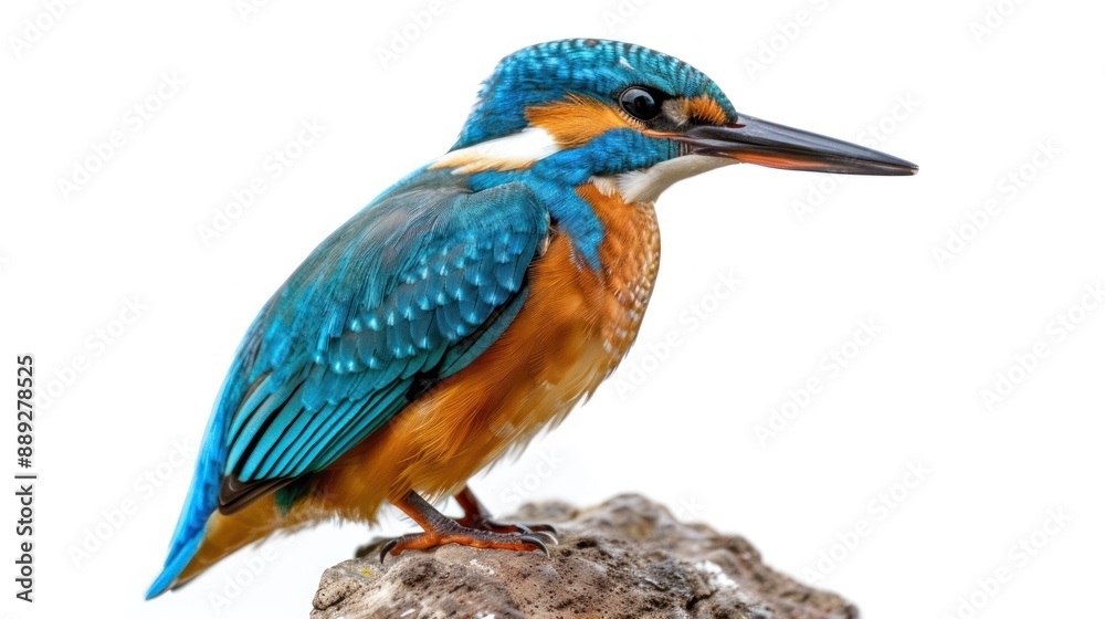 Fototapeta premium Kingfisher full body on white background