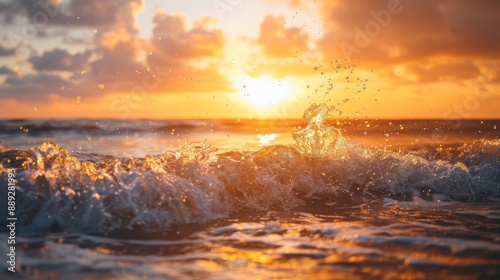 Vacation destination, sandy beach, sun, sky, white clouds, beautiful landscape, summer vacation, travel destination