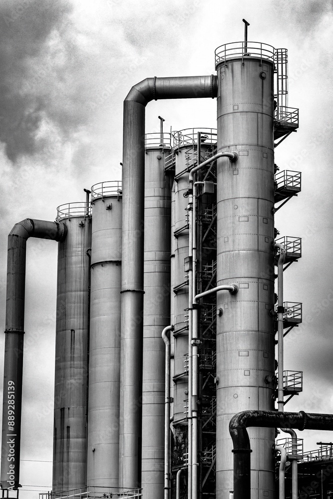 old blast furnace in a disused coal mine