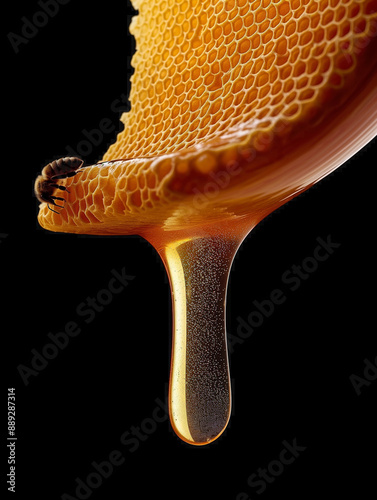 Glowing amber nectar: A hon...