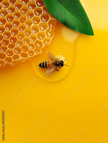 Glowing amber nectar: A hon...