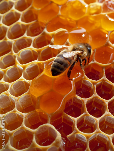 Glowing amber nectar: A hon...
