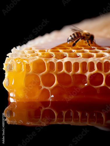 Glowing amber nectar: A hon...