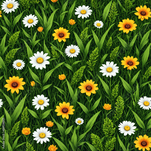 Blumenwiese Muster © christian